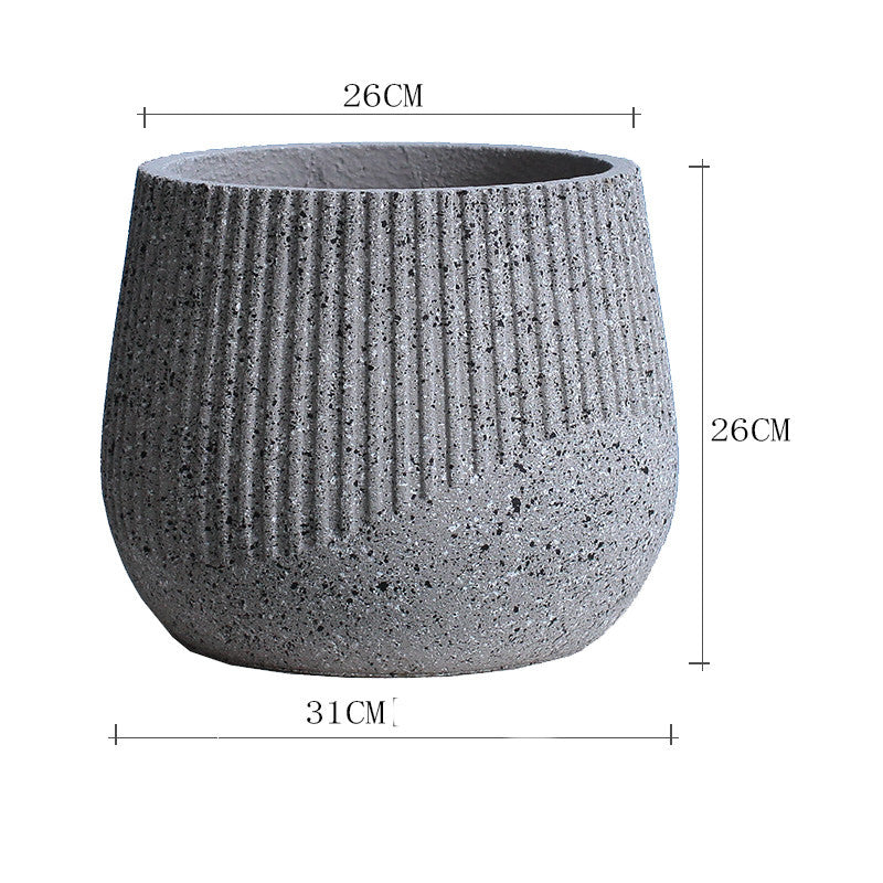 Nordic Art Cement Flowerpot