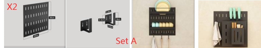 Wall Mounted Kitchen Storage Rack