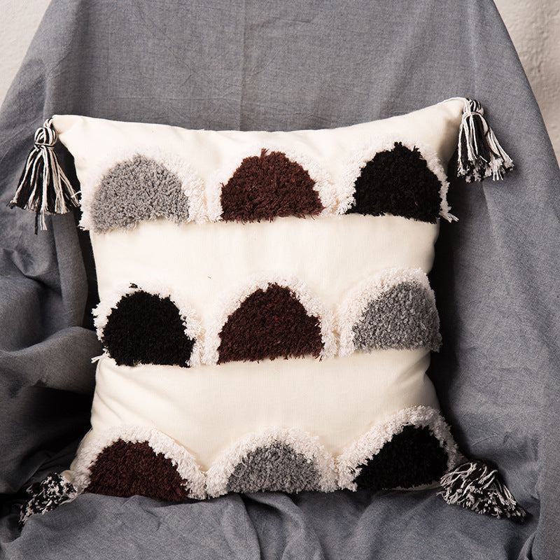 Embroidered Square Pillow