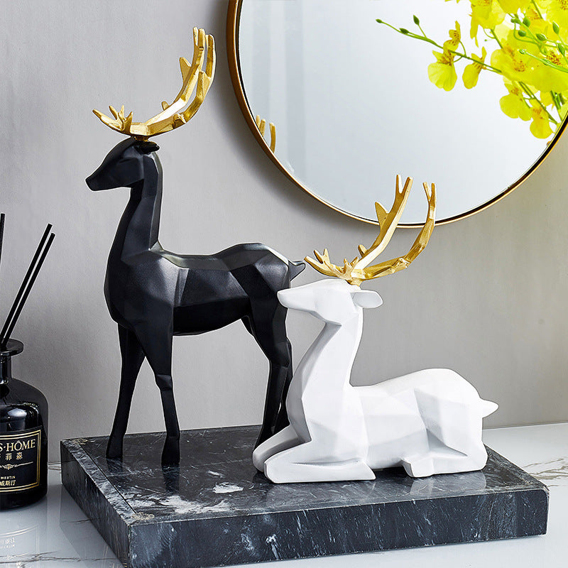 Nordic TV Cabinet Fawn Decoration Simple Home