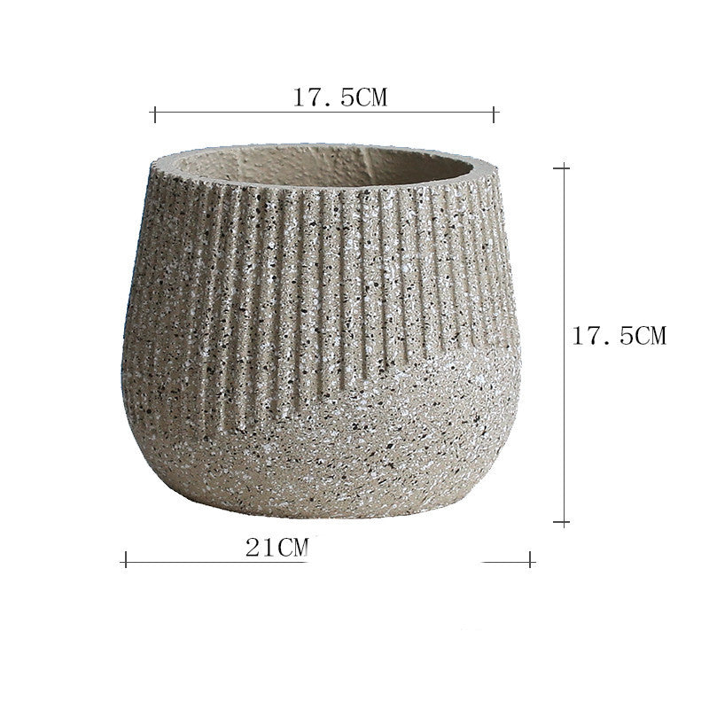 Nordic Art Cement Flowerpot