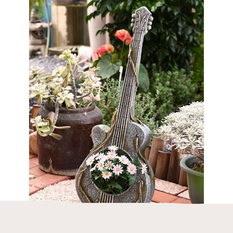 Guitar flower pot