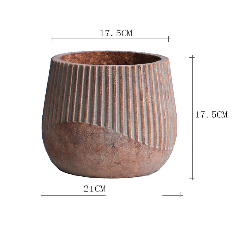 Nordic Art Cement Flowerpot