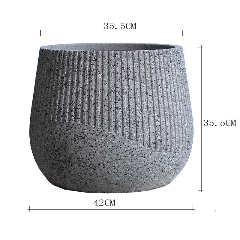 Nordic Art Cement Flowerpot