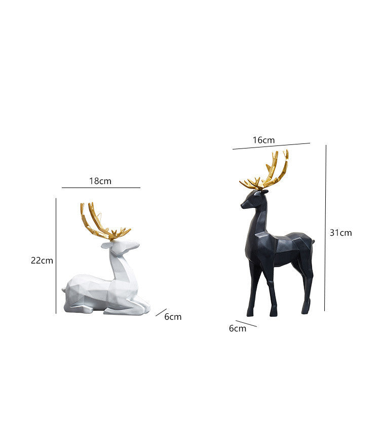 Nordic TV Cabinet Fawn Decoration Simple Home