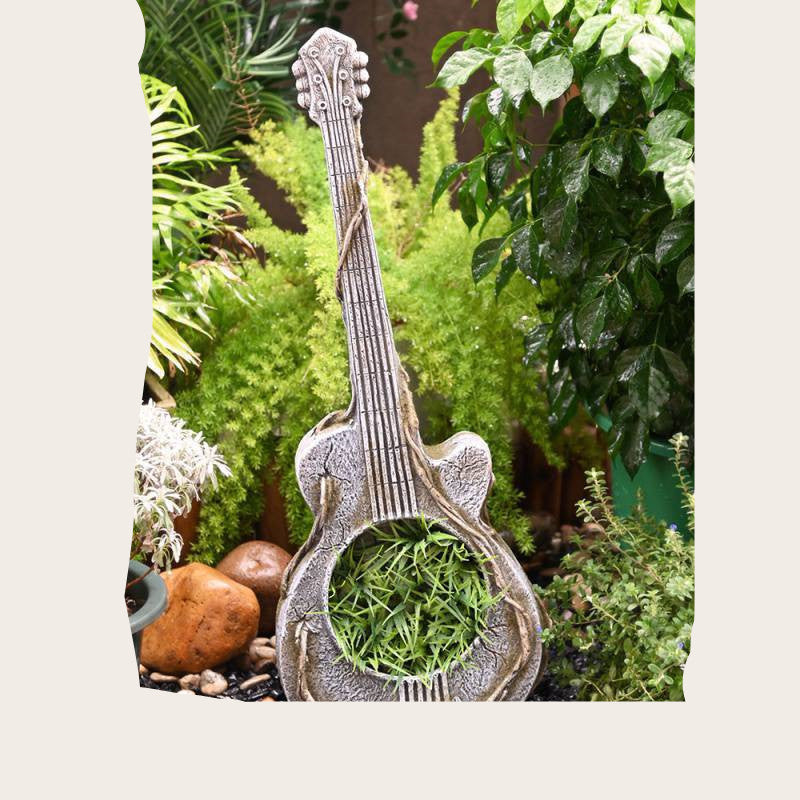 Guitar flower pot
