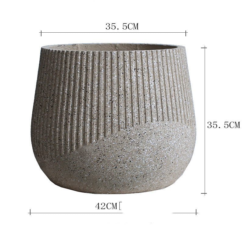 Nordic Art Cement Flowerpot