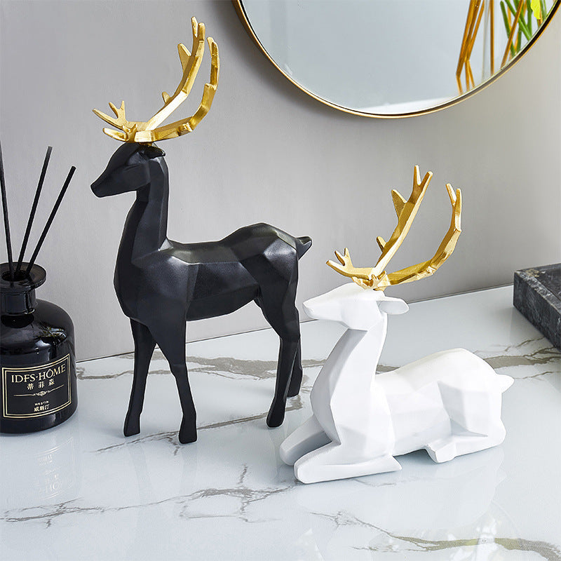 Nordic TV Cabinet Fawn Decoration Simple Home