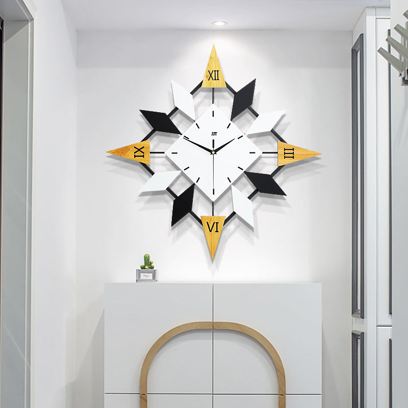 Diamond-shaped wall clocks