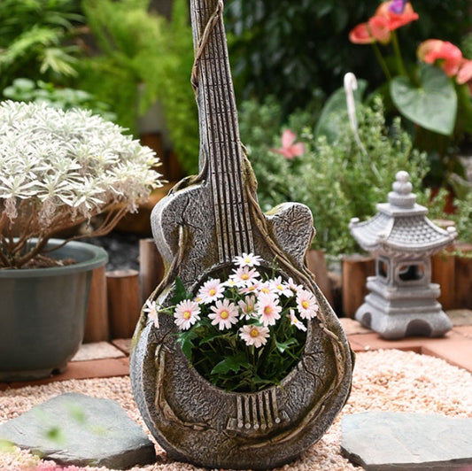 Guitar flower pot
