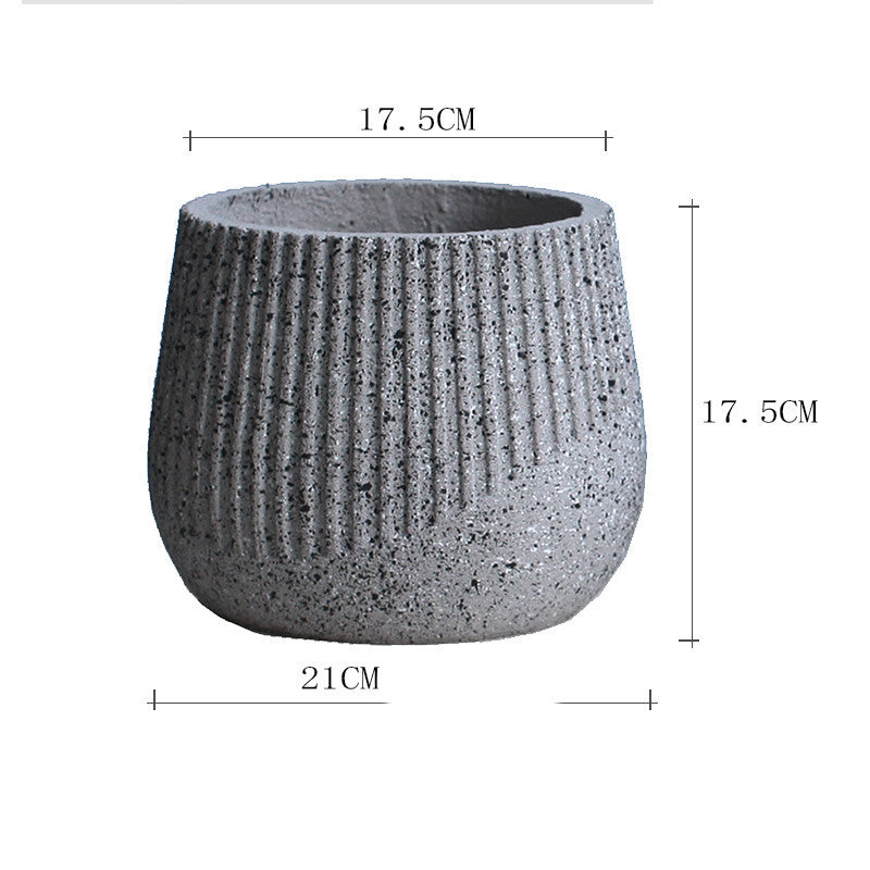 Nordic Art Cement Flowerpot
