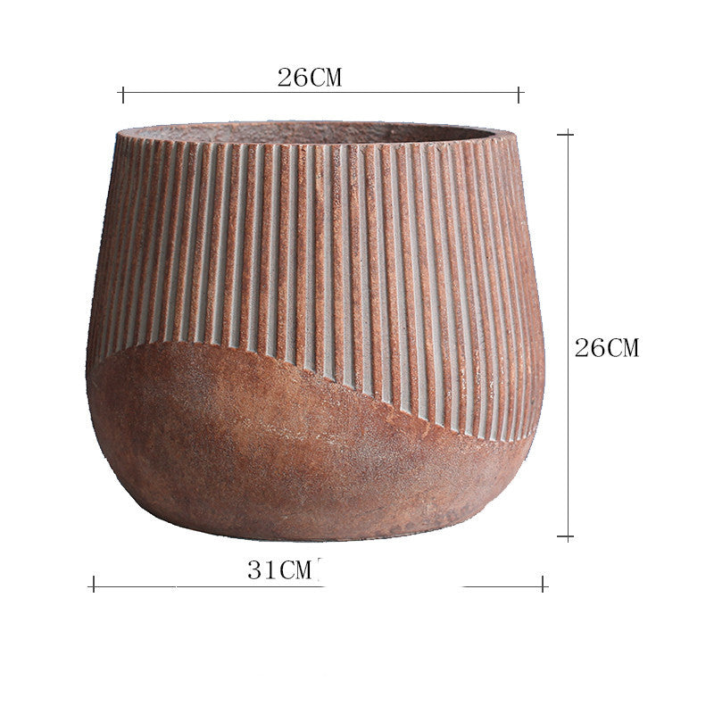 Nordic Art Cement Flowerpot