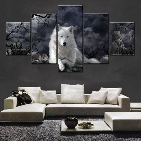 5 Panel Animal Wolf