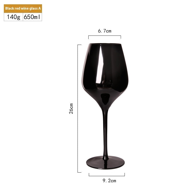 Black Champagne Glass