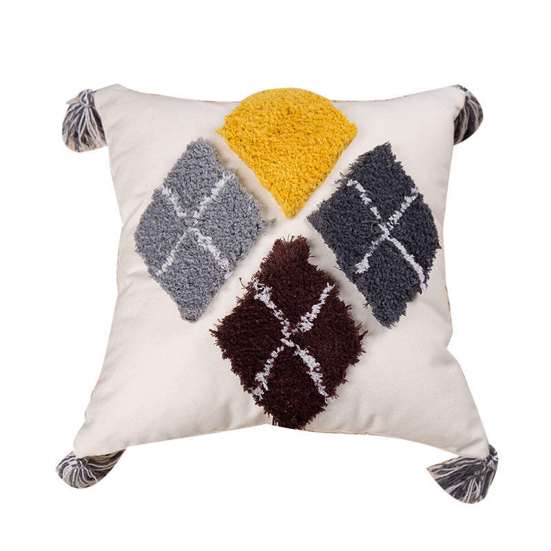 Embroidered Square Pillow