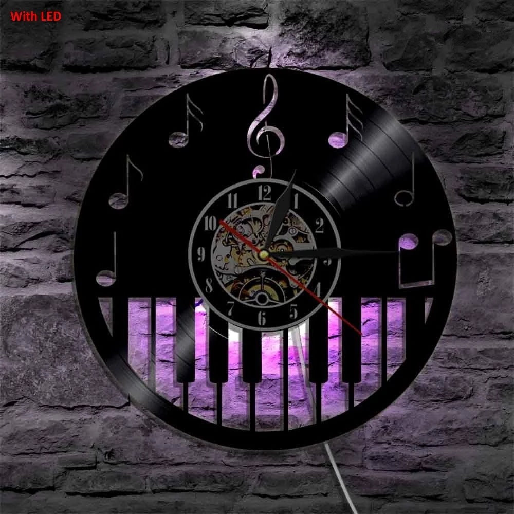 Horloge Murale LED Piano Circulaire