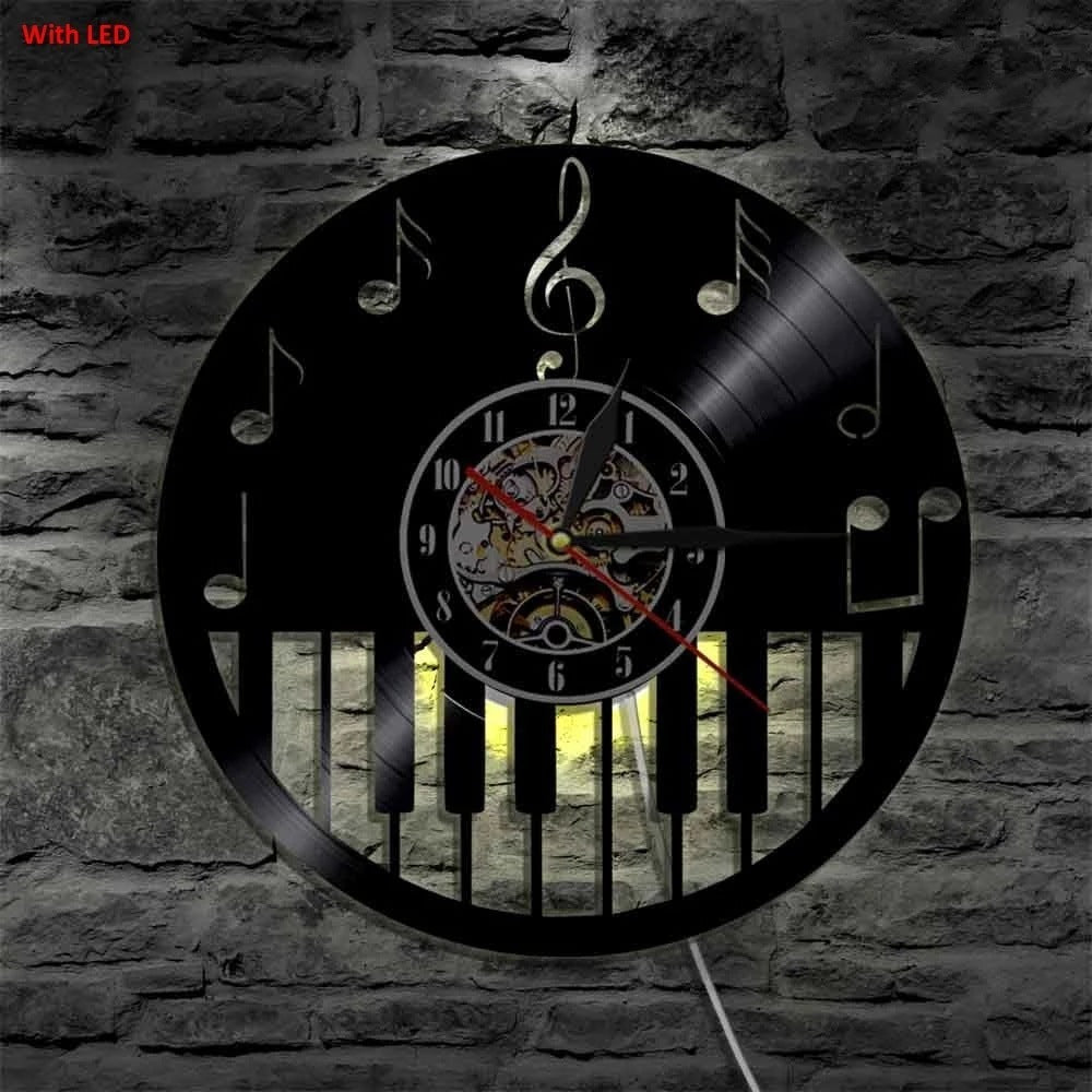 Horloge Murale LED Piano Circulaire