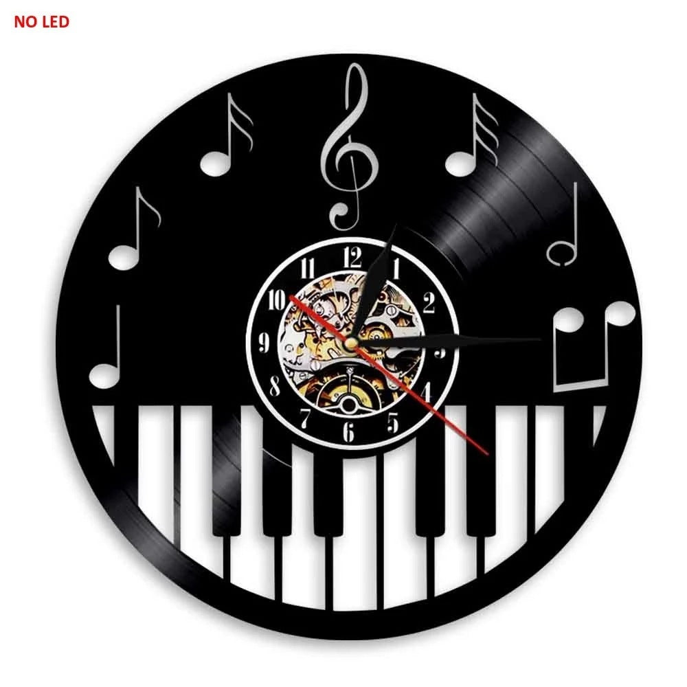 Horloge Murale LED Piano Circulaire