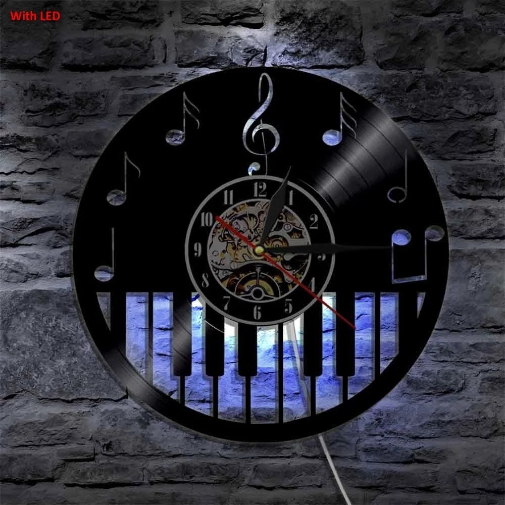 Horloge Murale LED Piano Circulaire