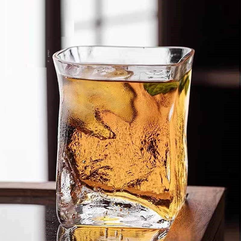 Transparent Irregular Whisky Glasses