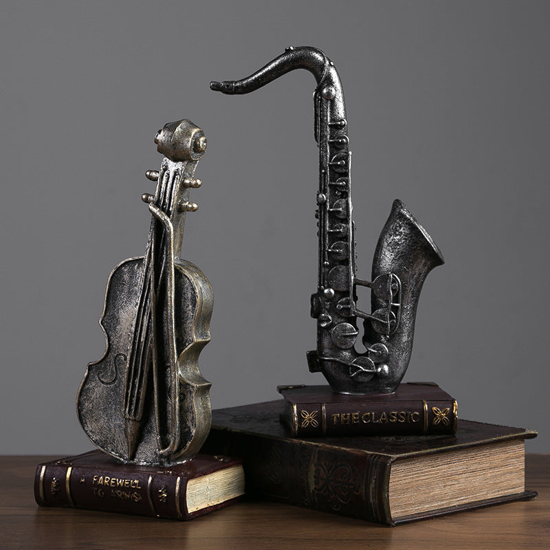 American Violin Saxophone Instrument Model Resin