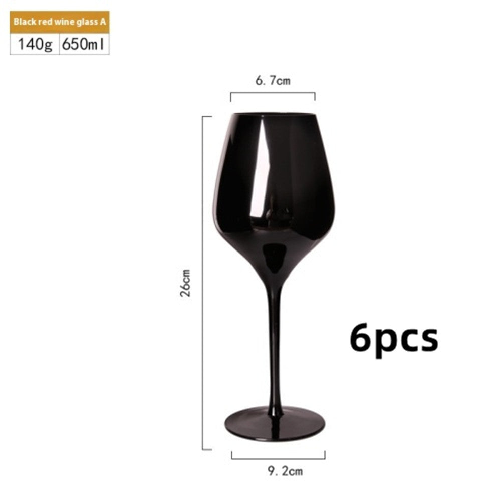 Black Champagne Glass