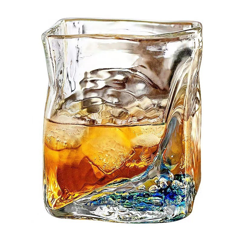 Transparent Irregular Whisky Glasses