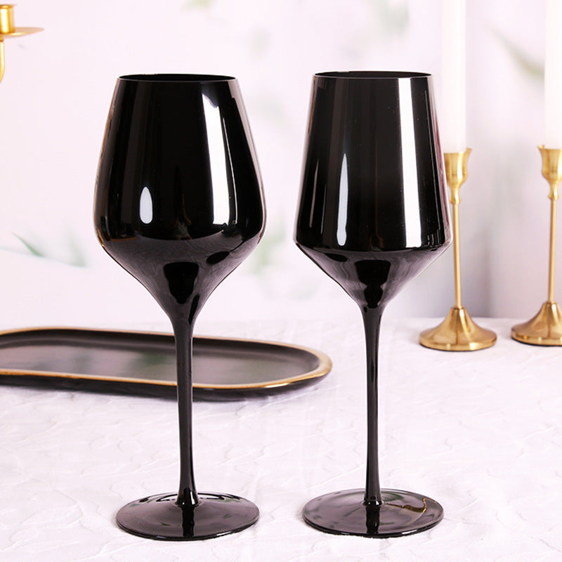 Black Champagne Glass