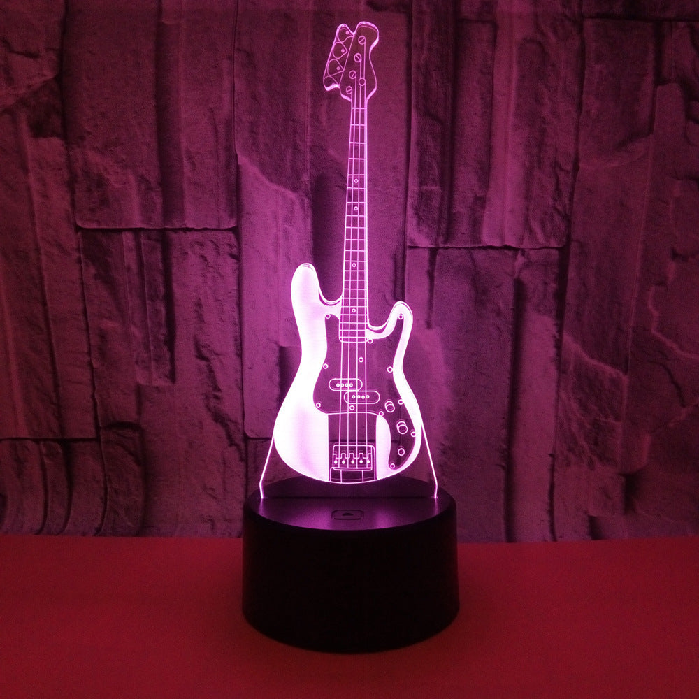 Electric guitar 3D lights