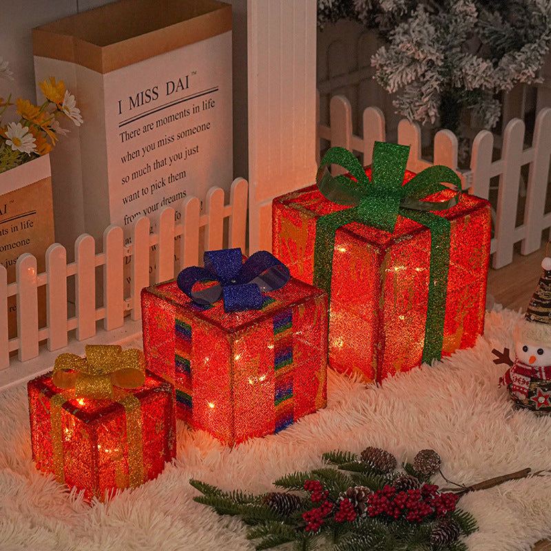 Pre-lit Christmas Gift Boxes