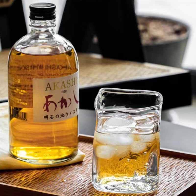 Transparent Irregular Whisky Glasses