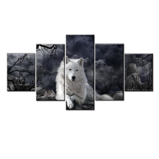 5 Panel Animal Wolf