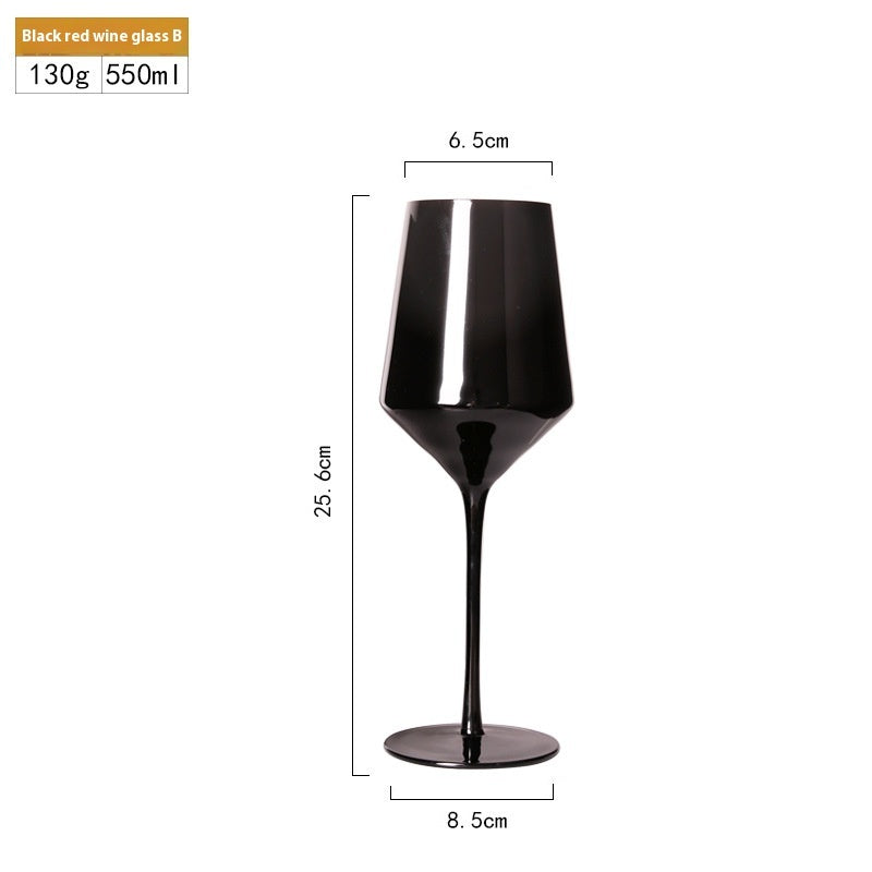Black Champagne Glass