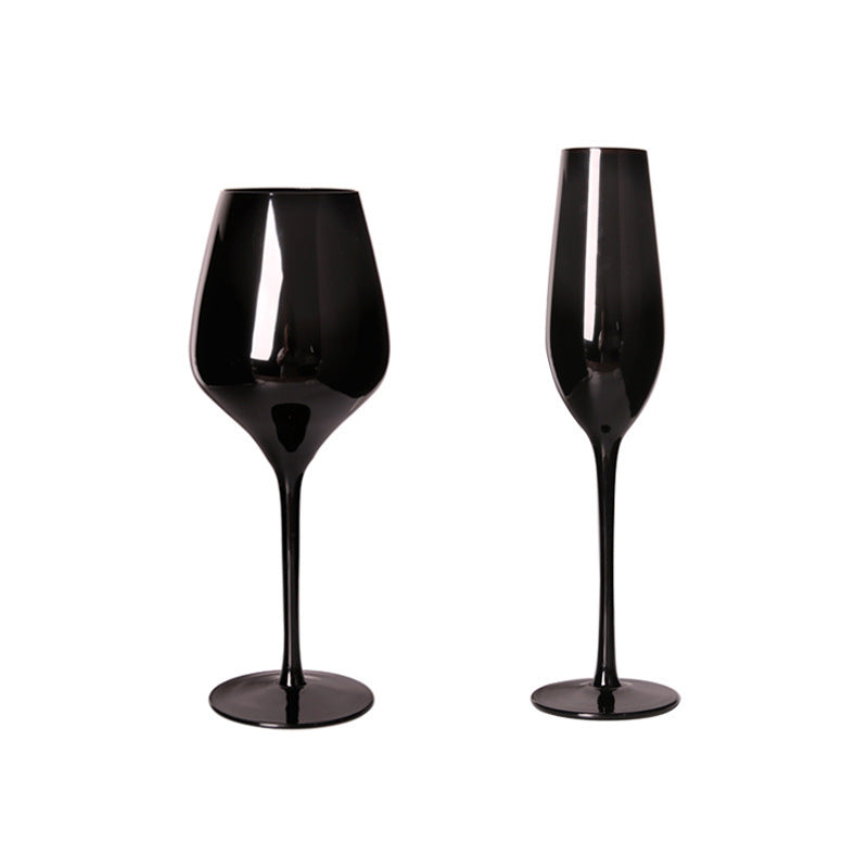 Black Champagne Glass