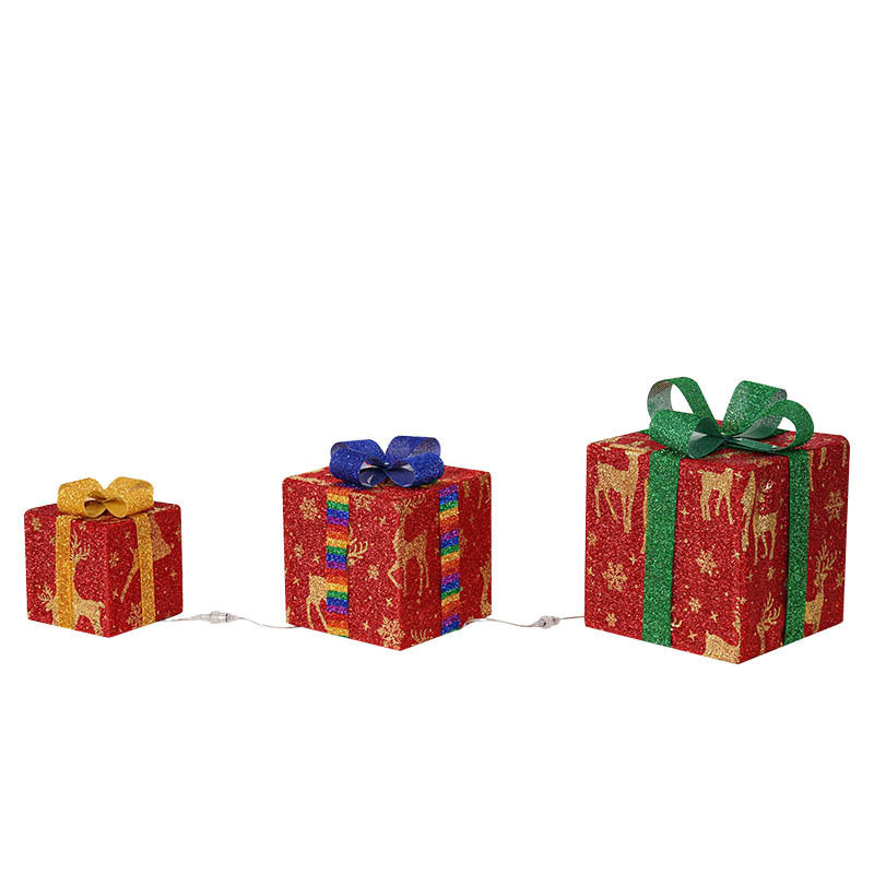 Pre-lit Christmas Gift Boxes