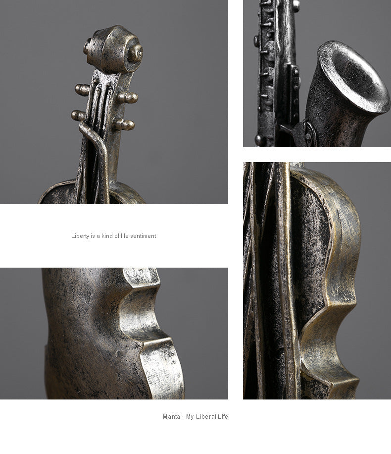 American Violin Saxophone Instrument Model Resin