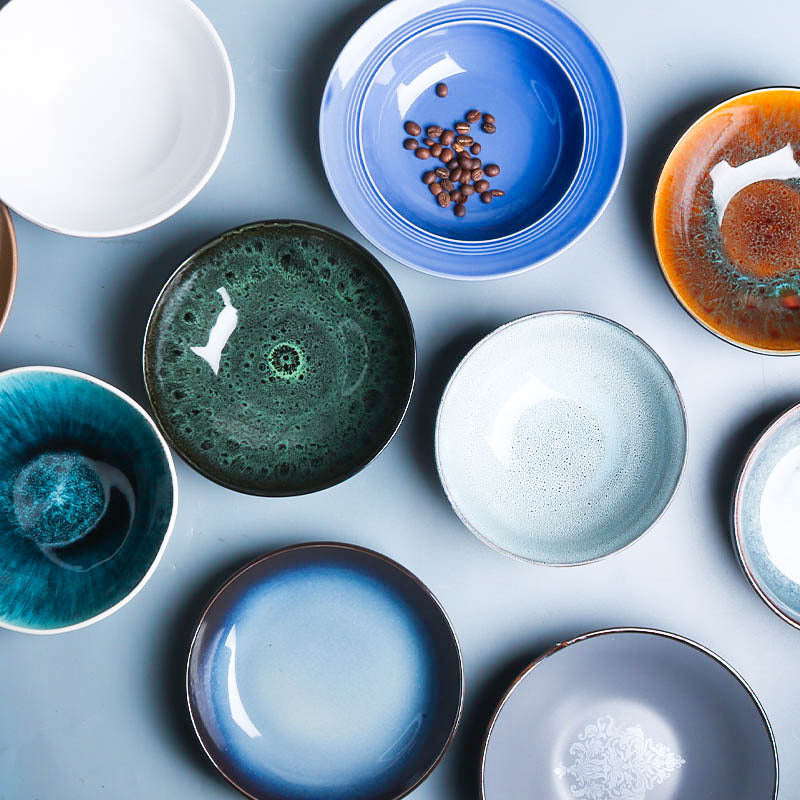 Colored Glaze Japanese Bowl