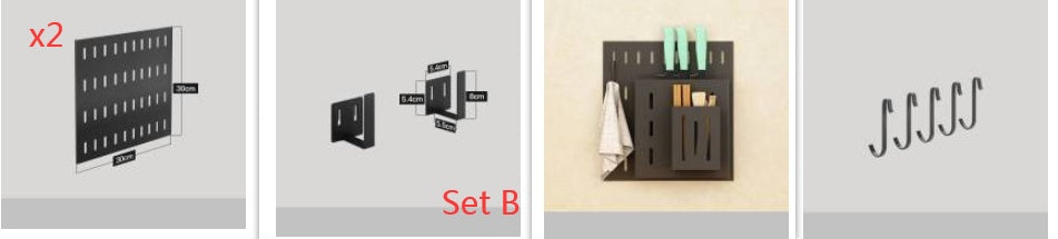 Wall Mounted Kitchen Storage Rack